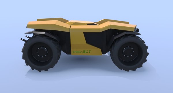 3d model robotic tractor greenbot