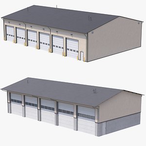 2 Industrial Buildings PBR model