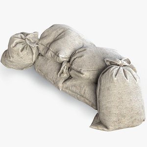 3D Sandbags Barricade