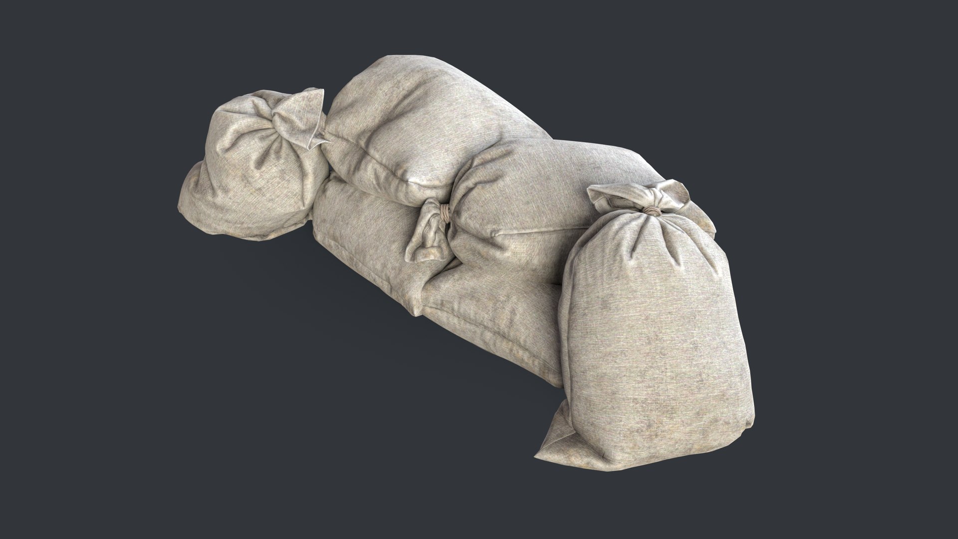 3d Sandbags Barricade Turbosquid 2183289 1387