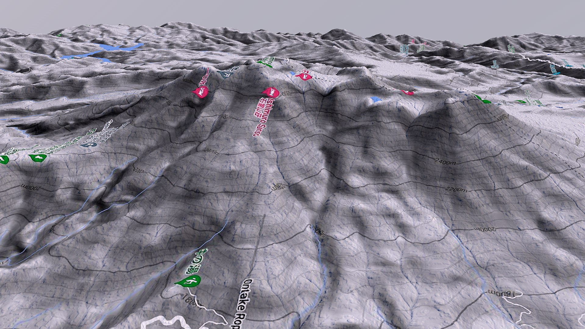 3D Mount Ontake Japan Highly detailed - TurboSquid 1946760