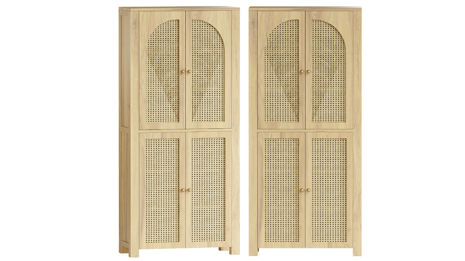 Cane Arches Tall Cabinet 3D - TurboSquid 2197401