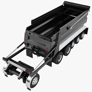 3D model Truck Super Dump Back 02