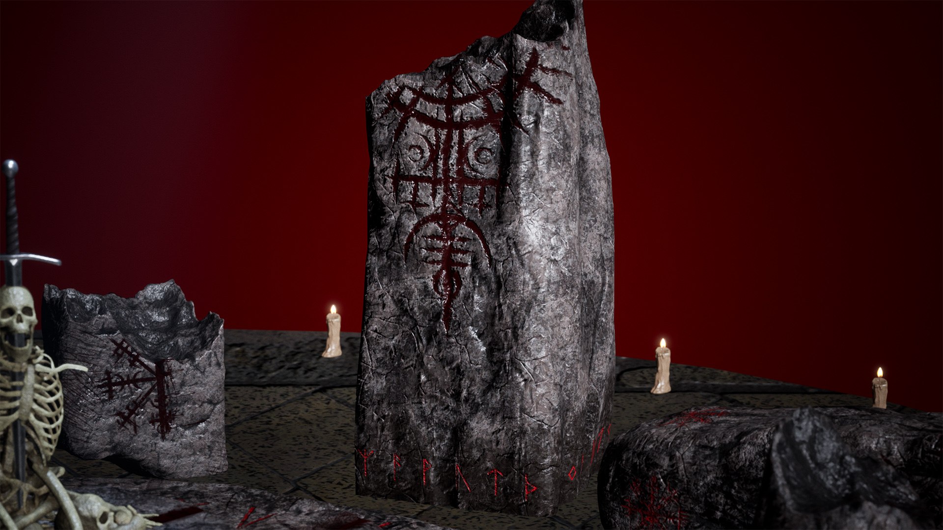Rune Stones Package 19 Assets 3D Model - TurboSquid 2111425