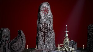 Rune Stones Package 19 Assets 3D model