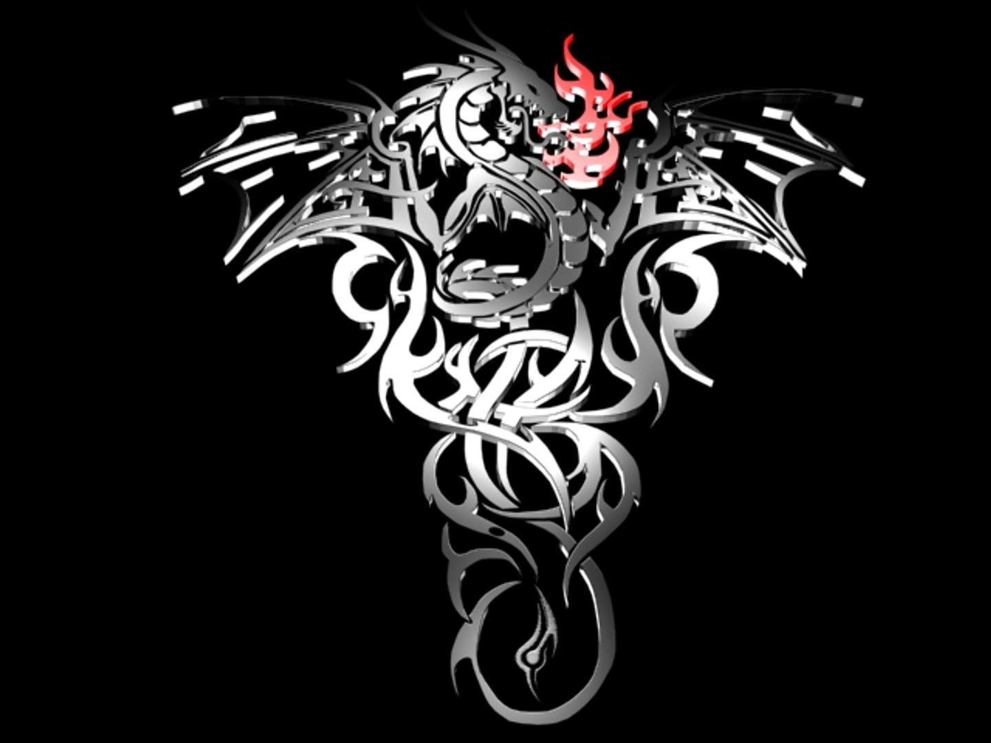dragon tattoo 3D मॉडल in आभूषण 3DExport