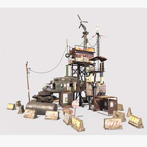 Post-Apocalyptic Outpost 3D model