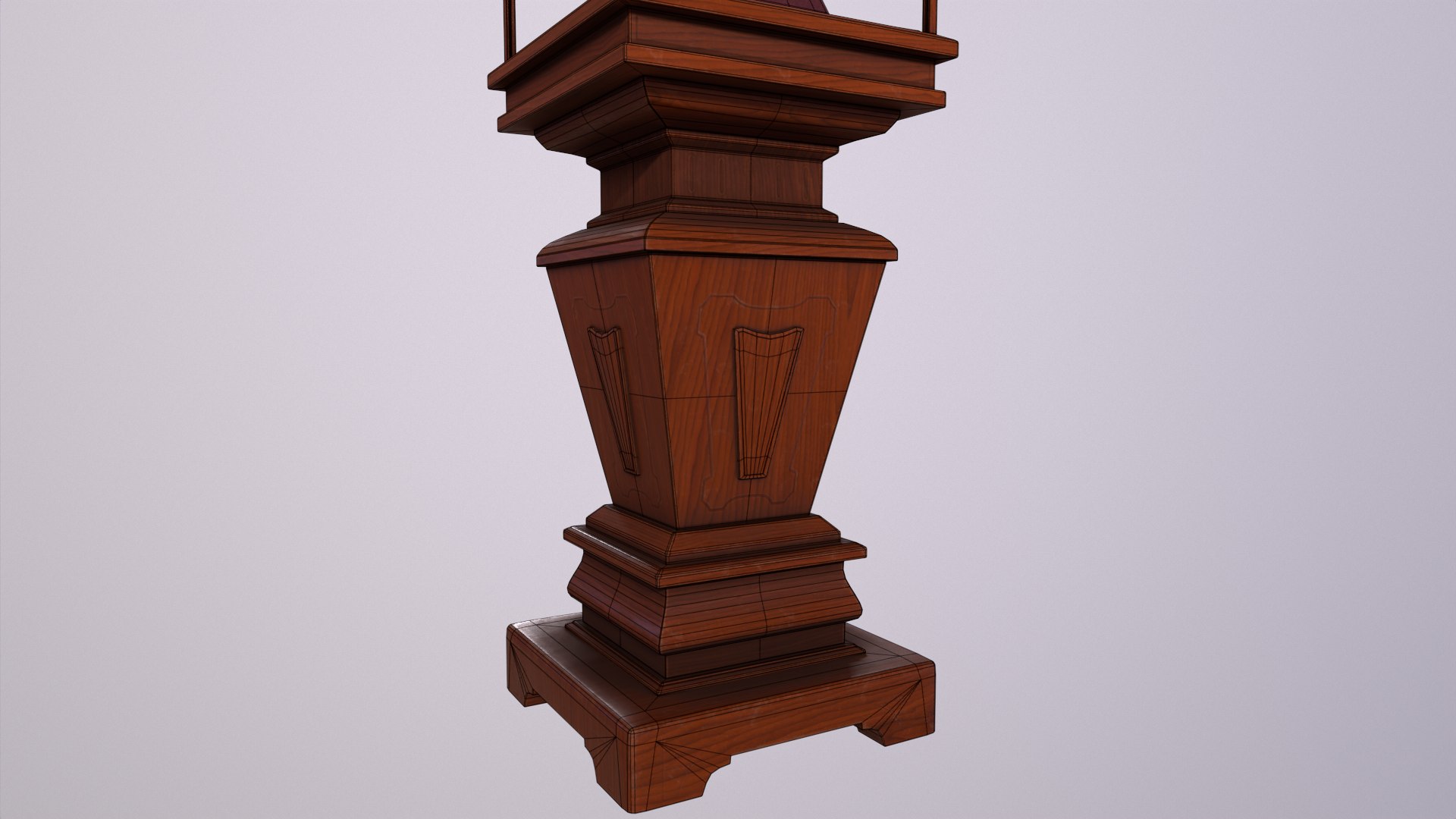 3D Antique Display Case Model - TurboSquid 2488553