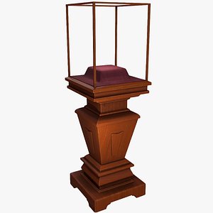 3D Antique Display Case model