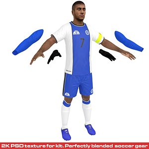 soccer player 3D model