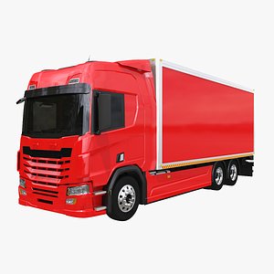 generic box truck 3D model