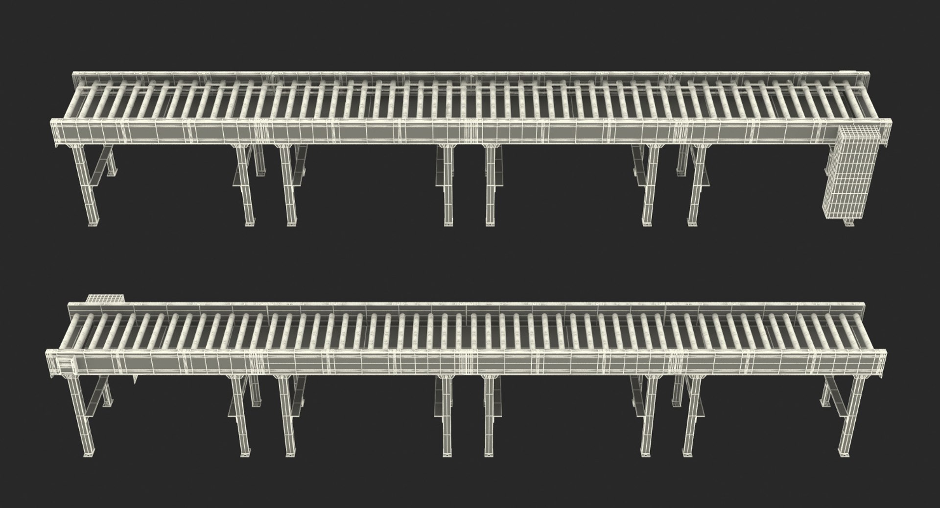 3D roller conveyors model https://p.turbosquid.com/ts-thumb/d2/xMmuyx/BpXVbWm5/rollerconveyorscollectionvray3dmodel025/jpg/1541561505/1920x1080/fit_q87/07408852d52282f67d1770383adc093e5b0bf4c7/rollerconveyorscollectionvray3dmodel025.jpg