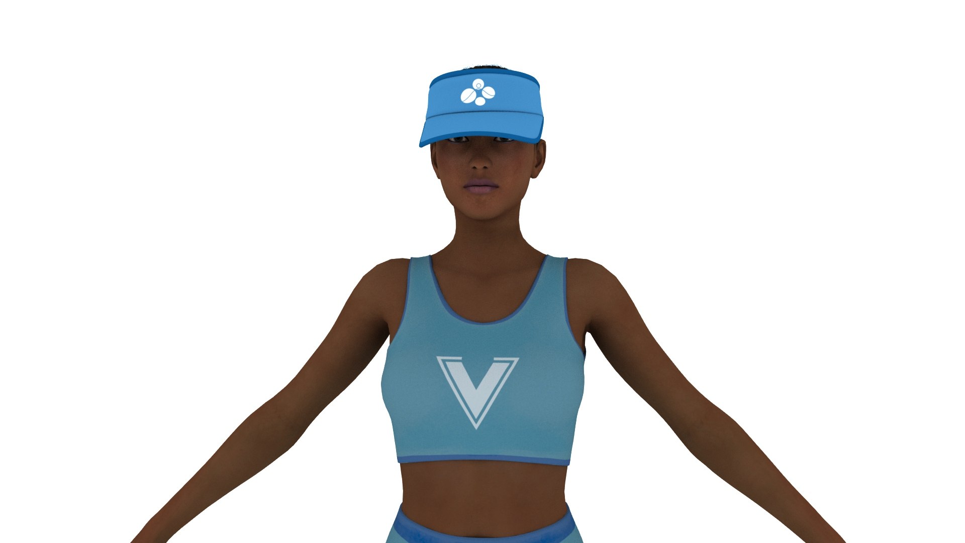 Realistic African American Running Girl Woman 3d Model Model ...