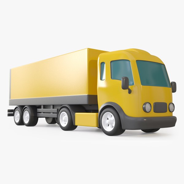 3D cartoon toy trailer truck model - TurboSquid 1462508