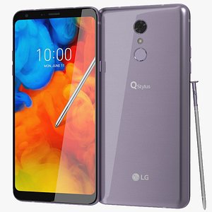 realistic lg q stylus 3D model