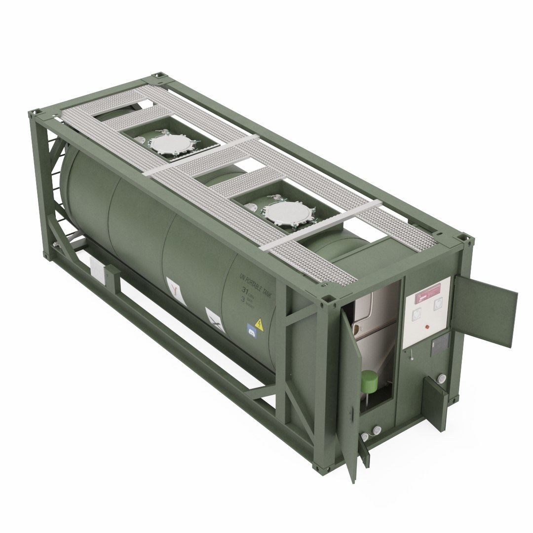 Tank Container 02 Model - TurboSquid 2106561