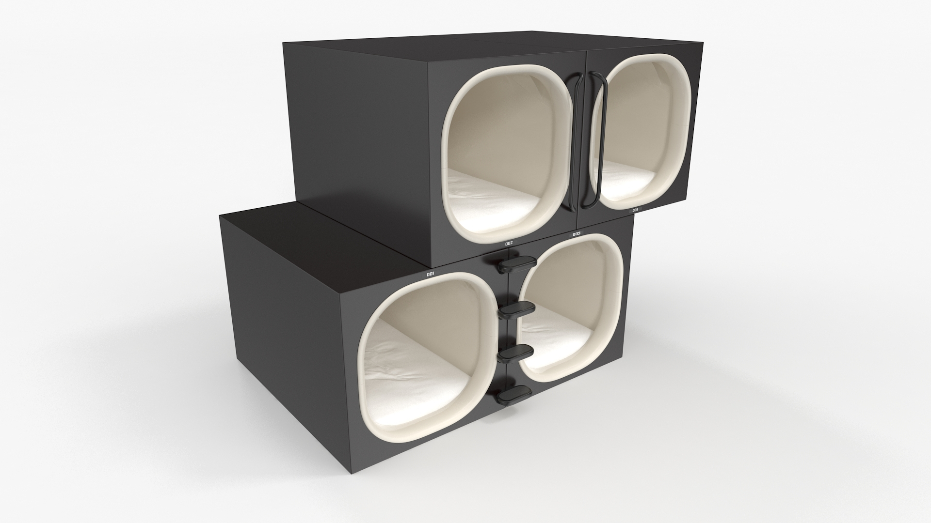 3D Black Futuristic Capsule Hotel model https://p.turbosquid.com/ts-thumb/d3/Hjp524/nd/black_futuristic_capsule_hotel_360/jpg/1691146437/1920x1080/turn_fit_q99/92d3e31516f6b903a5a74f8b4b64668cd73a015f/black_futuristic_capsule_hotel_360-1.jpg