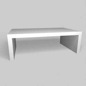 Contemporary White Coffee Table.c4d