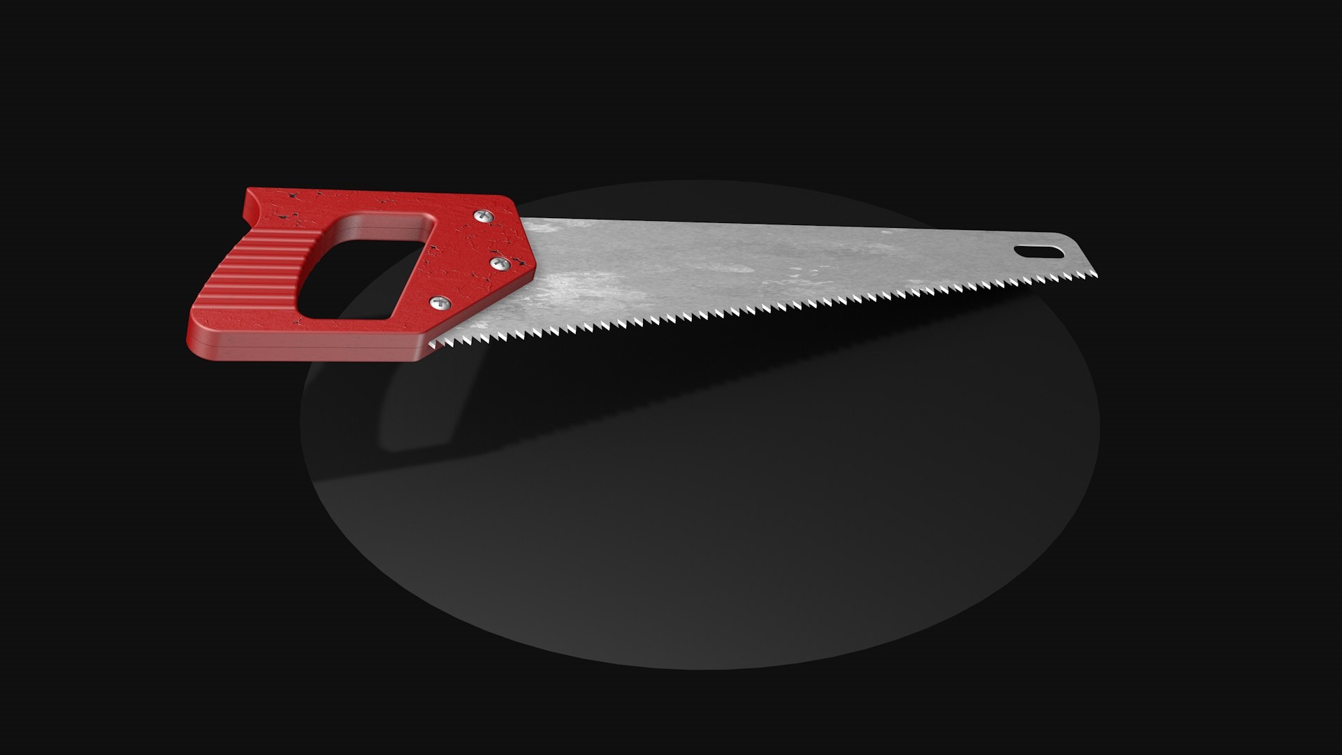 3D Red Saw For Wood Model - TurboSquid 2323895