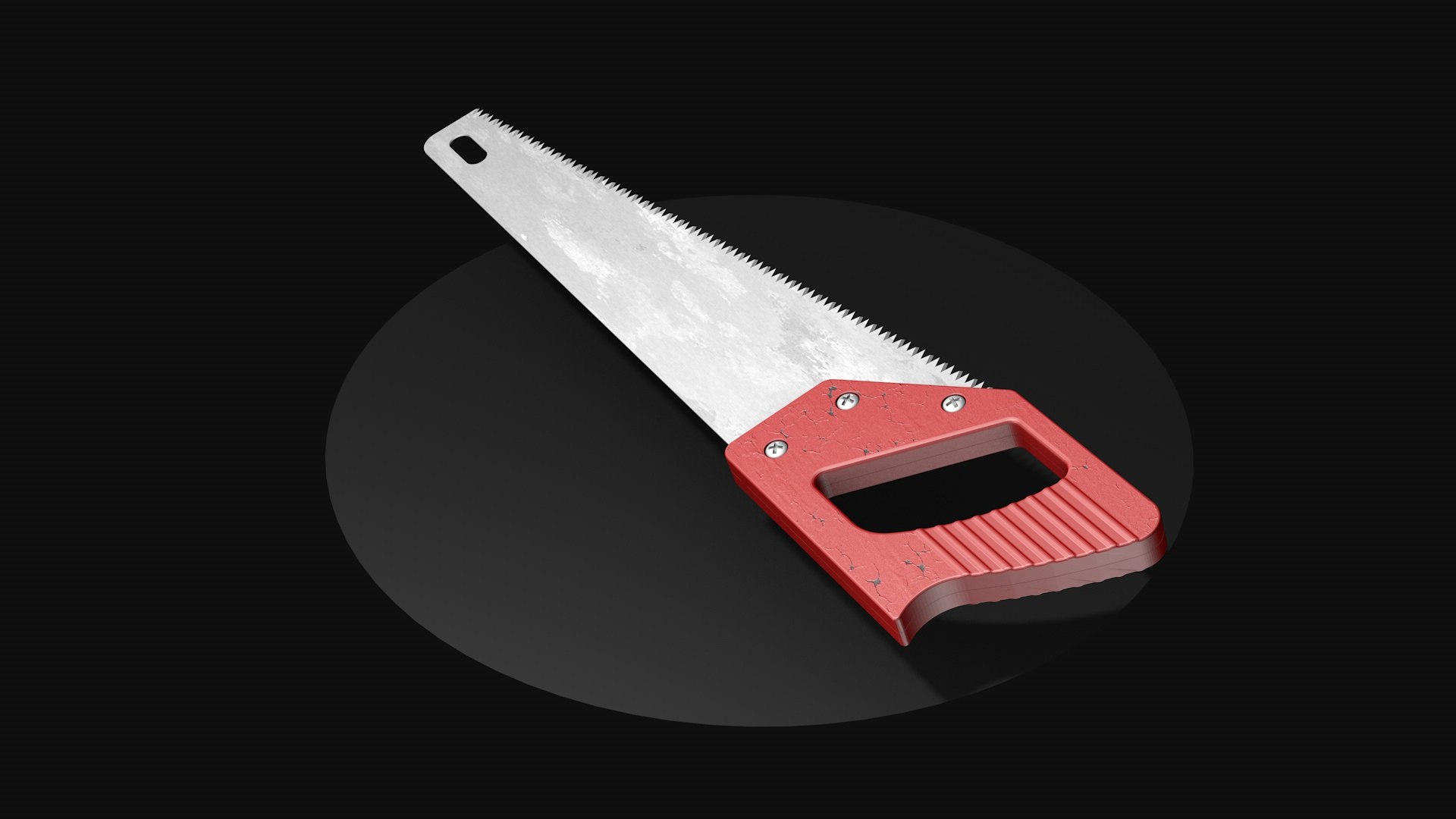 3D Red Saw For Wood Model - TurboSquid 2323895