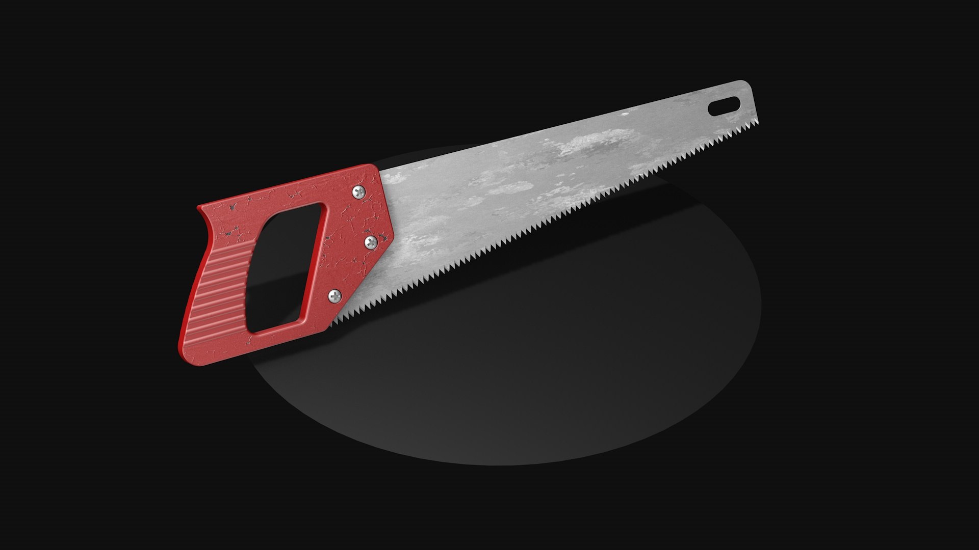 3D Red Saw For Wood Model - TurboSquid 2323895