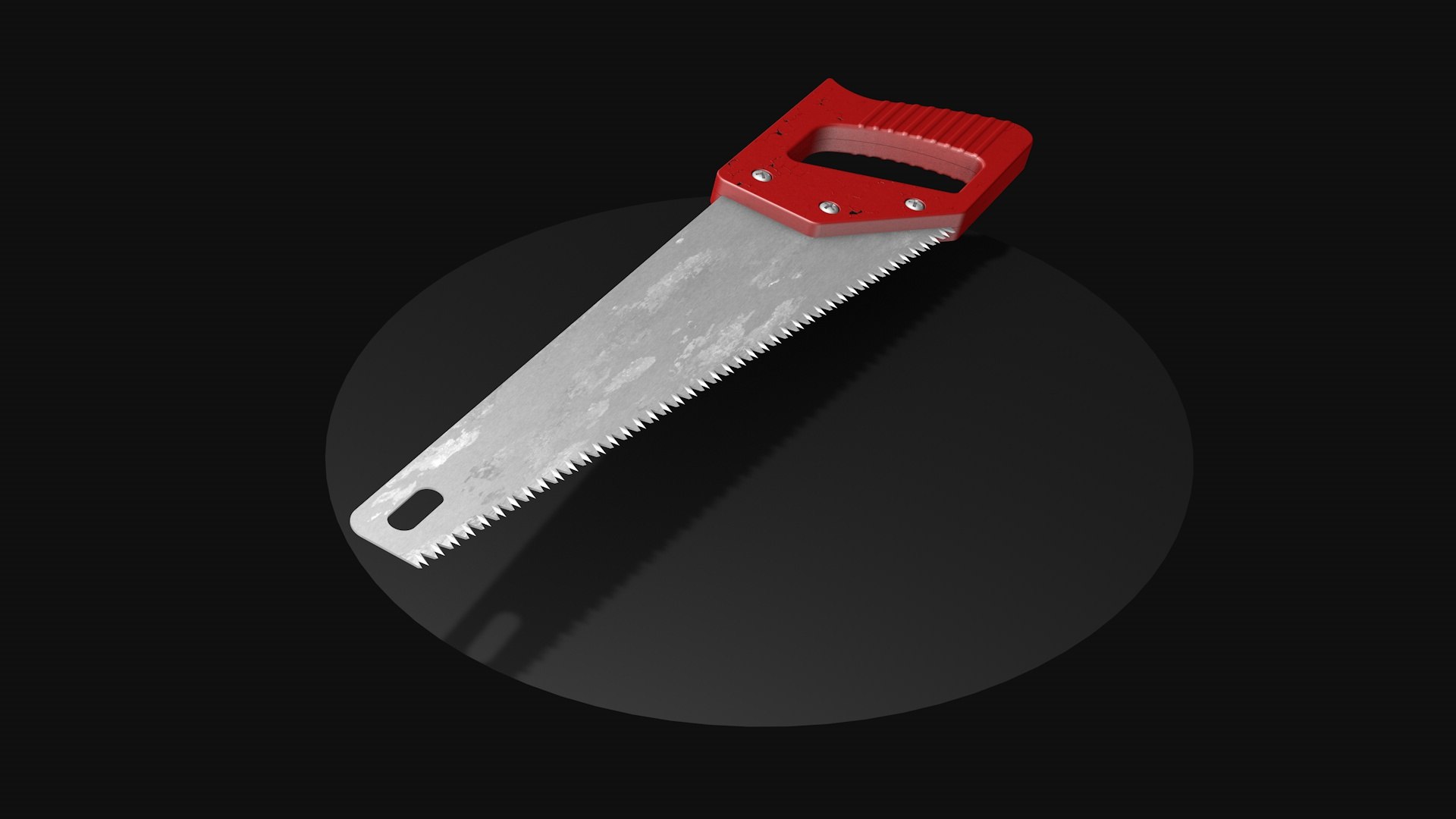 3D Red Saw For Wood Model - TurboSquid 2323895