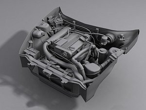 3dsmax engine car