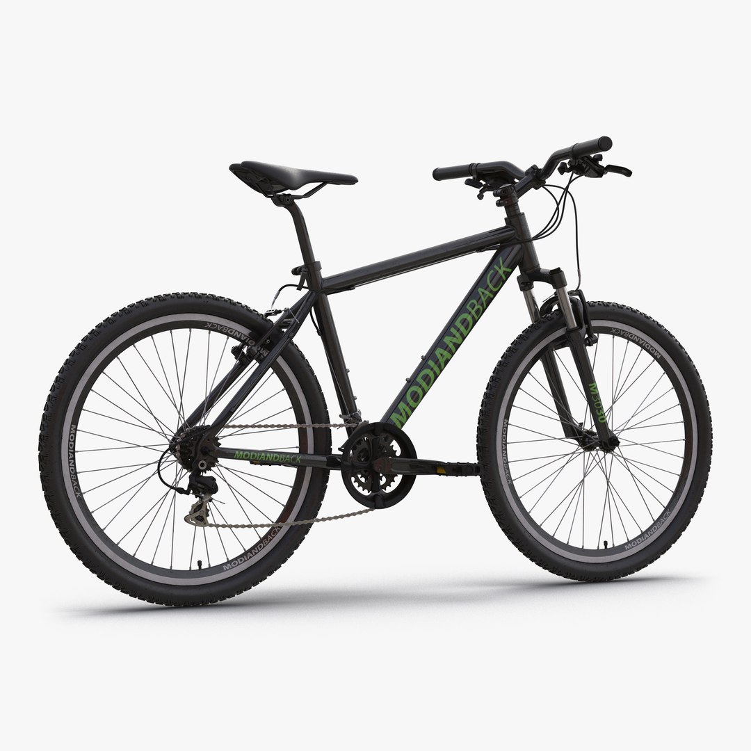 Mountain Bike Black 3D model preview