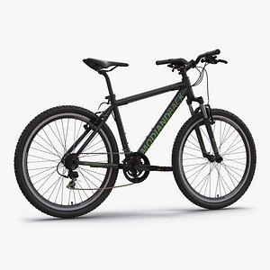 3d model mountain bike black