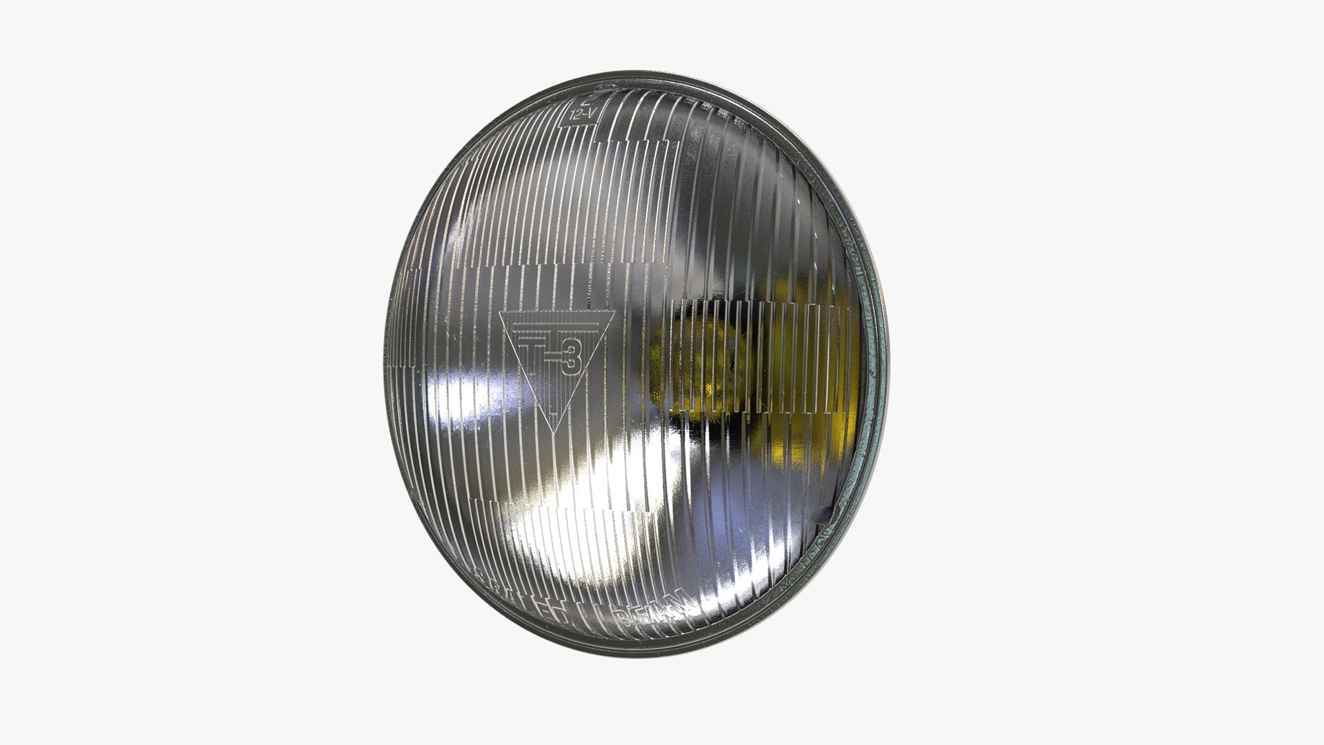 Sealed Beam Headlight 3D TurboSquid 1645997