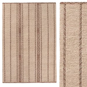 3D CHANDRI JUTE RUG model