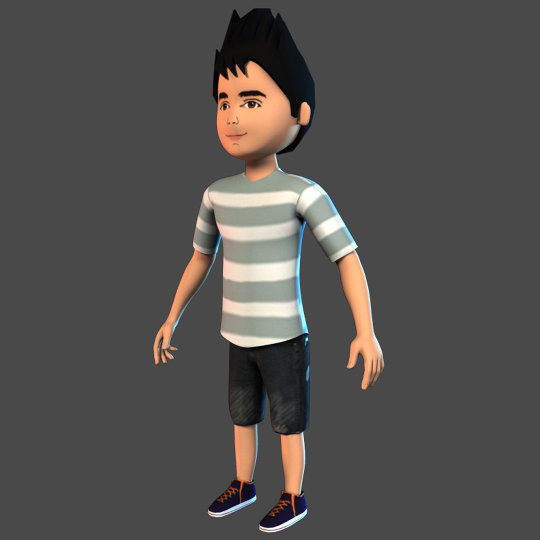 3D boy character model - TurboSquid 1305943
