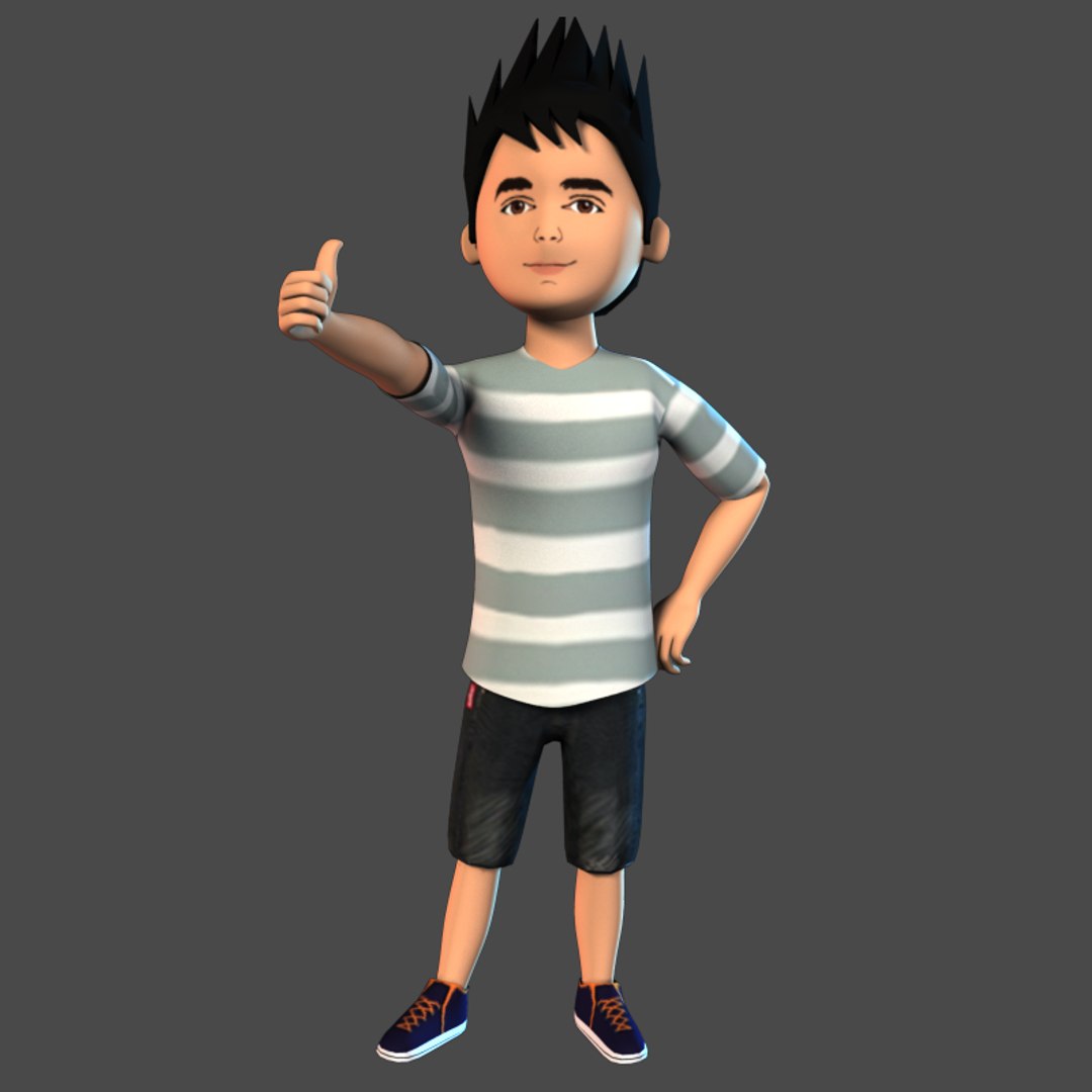 3D boy character model - TurboSquid 1305943