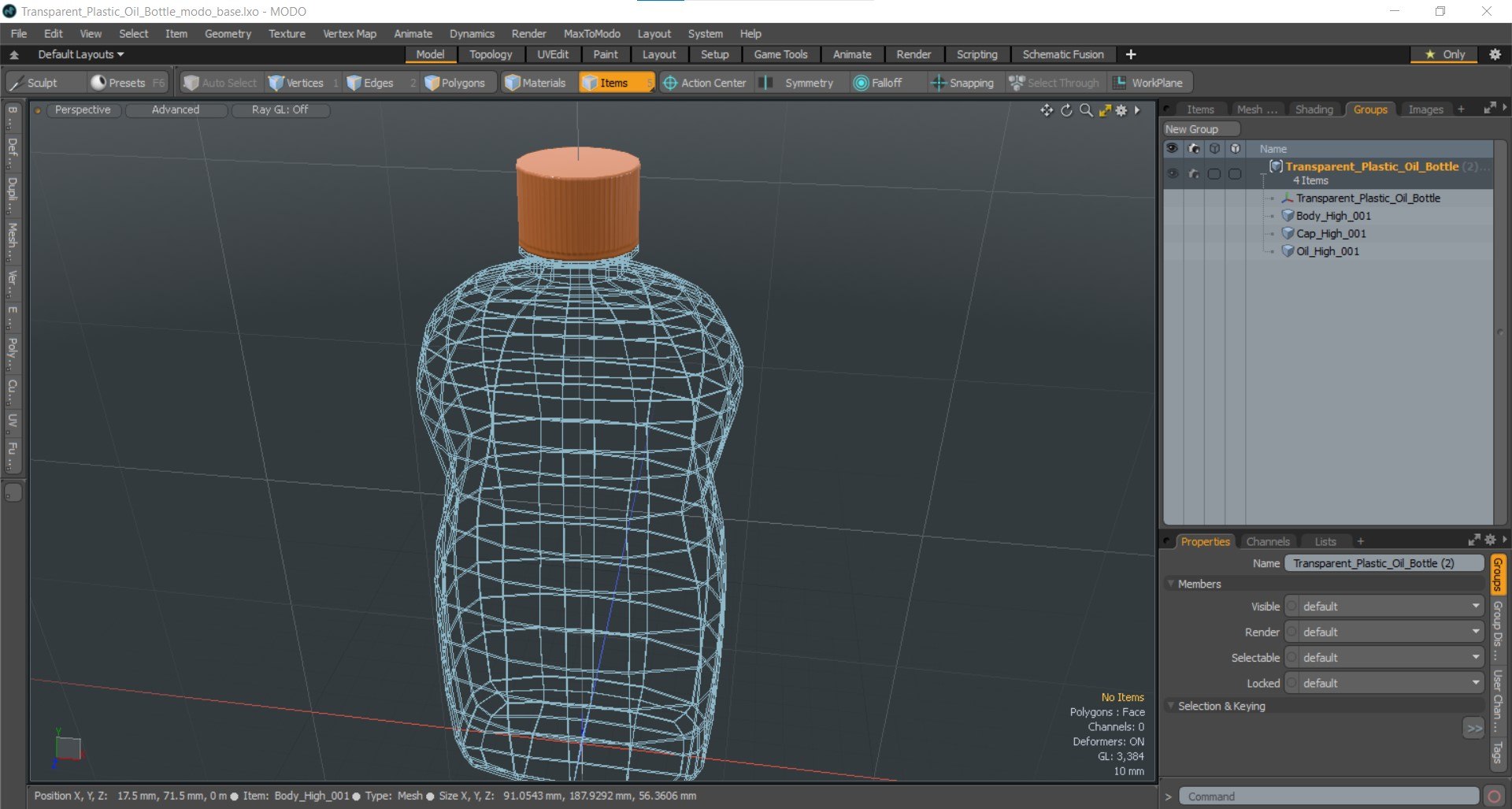 3D Transparent Plastic Oil Bottle - TurboSquid 2315152