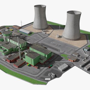 Nuclear Power Plant Complex 3D
