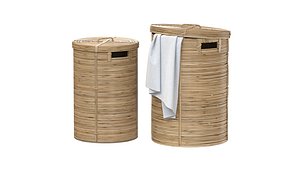 3D Laundry baskets Chaka Nature rattan model