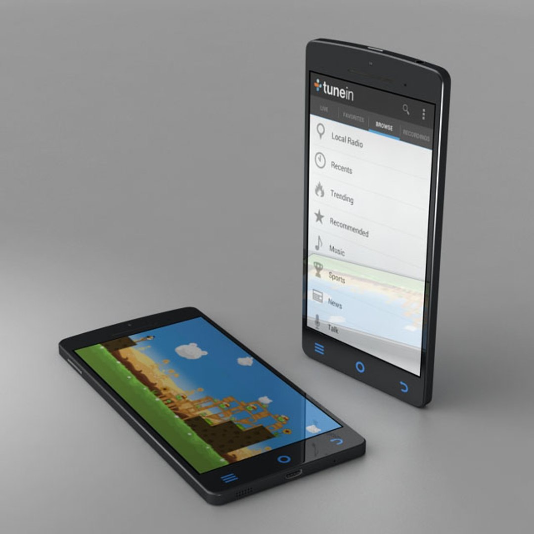 3ds max original generic smartphone phone