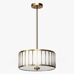 3D Aaru Fabric Semi Flush Mount MK4P