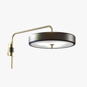 bert frank revolve wall light 3d model