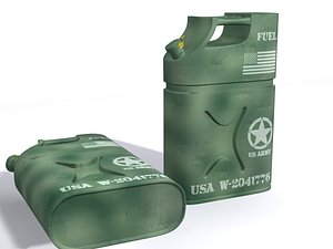 military jerrycan 3d model
