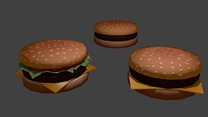 3D hambuger