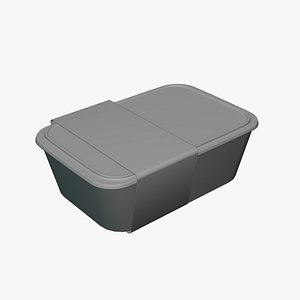 Basic Food Container - Geometry Only No Textures No Materials