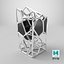 Voronoi Skeleton Vase 3D model