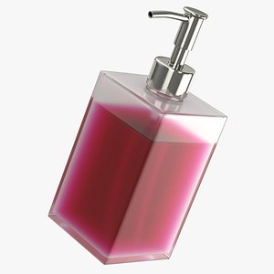 realistic soap dispenser 01 3D model