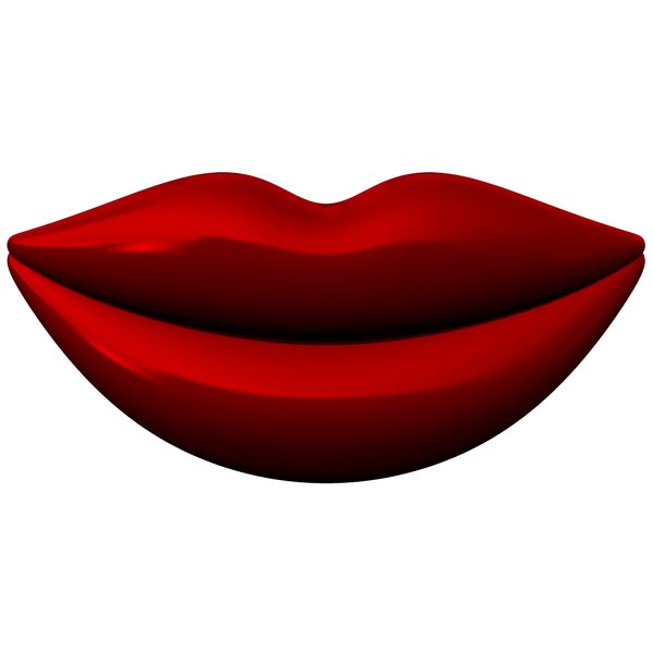 Création graphique Lips 3D (Bouche design) Inspiration: LV www