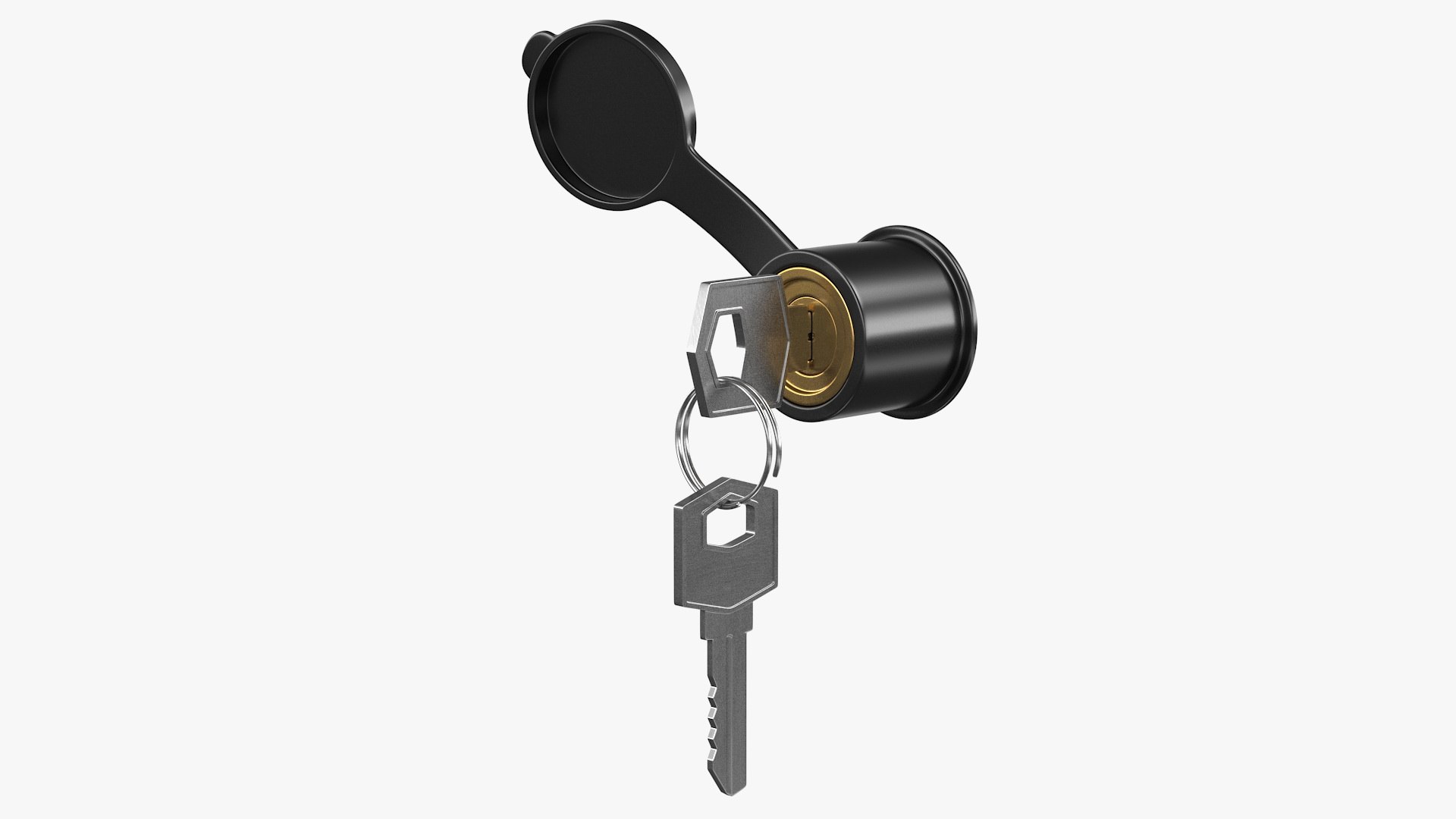 Security Keys 3D model preview