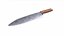 Cuchillo de cocina antiguo retro de bajo contenido de poliéster PBR