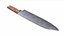 Cuchillo de cocina antiguo retro de bajo contenido de poliéster PBR