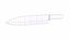 Cuchillo de cocina antiguo retro de bajo contenido de poliéster PBR