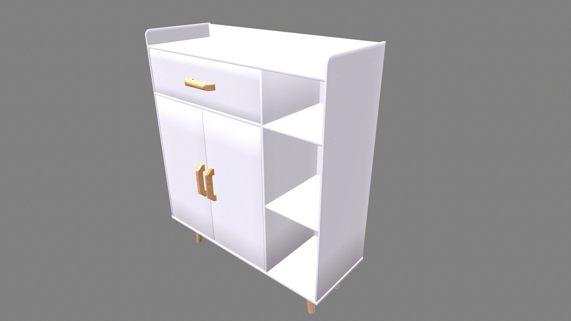 Side Board Storage Cabinet 3D Model - TurboSquid 2030463